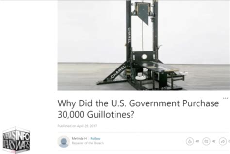 government purchase of guillotines.